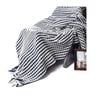 Bloomington Chains Navy Knitted Throw Rug 127 x 152 cm