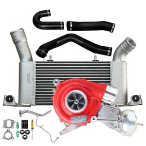 GEN1 High Flow VT13 Turbo Charger With 64mm Intercooler & Hoses And Genuine Oil Feed Pipe For Mitsubishi Pajero 4M41 3.2L