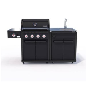 Coleman Revolution 4 Burner Kitchen With Sink Module - Matt Black