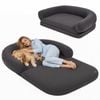 Advwin Extra Large Human Foldable Dog Bed Plush High Density Foam Removable Cover