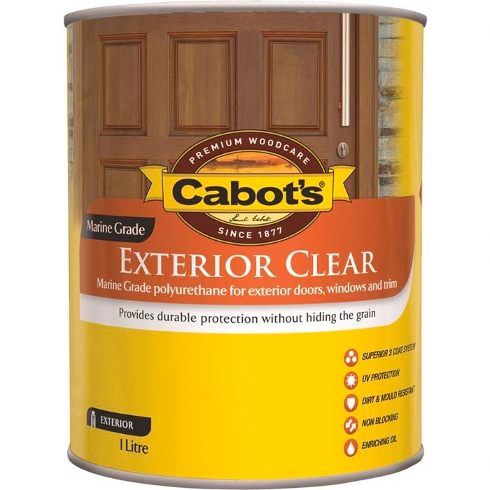Cabot's 1L Gloss Exterior Clear Timber Finish