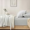 Renee Taylor 400TC Egyptian Cotton Sheet Set W/ Pillowcase Light Grey Split King