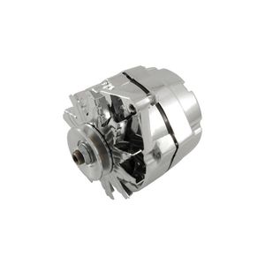 Chrome GM Style 1 Wire 100AMP Internal Regulator Alternator