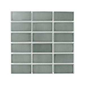 Decor8 291 x 296mm City Green Gloss Porcelain Mosaic Tile