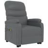 vidaXL Lift Chair Massage Chair Lift Recliner Chair Anthracite Faux Leather