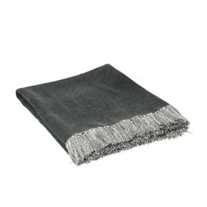 J.Elliot Idris Cotton Throw Charcoal Home
