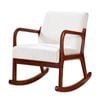 Artiss Rocking Armchair Nursing Chair Corduroy Beige