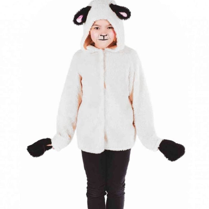 Fleecy White Sheep Kids Costume - 7-9