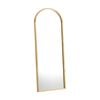 Oikiture  166x60cm Arched Wooden Full Length Mirror Floor Mirrors