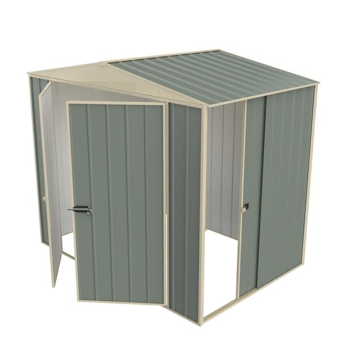 Build-a-Shed  2.3 x 1.5 x 2.3m Gable Single Sliding Side Door Shed - Green