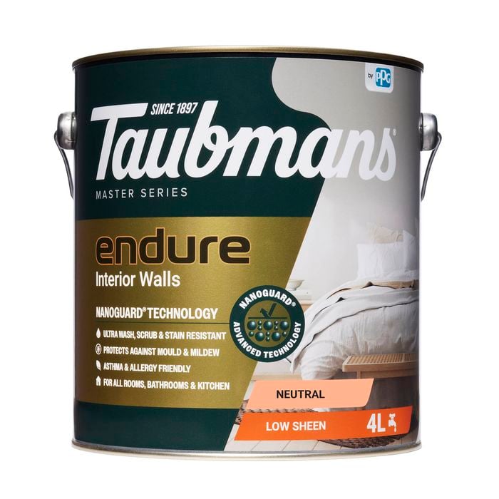 Taubmans 4L Neutral Low Sheen Endure Interior Walls Paint