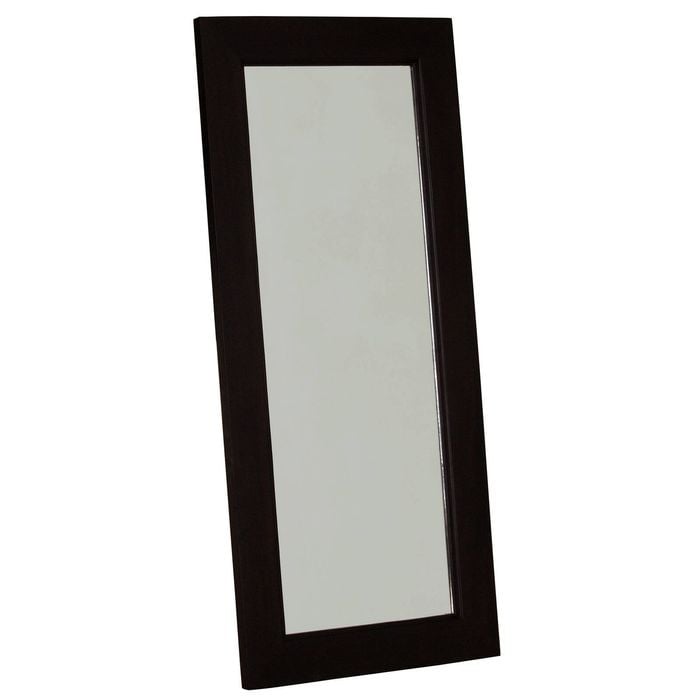 Manhattan Solid Timber Frame Wall Mirror - Chocolate - Bunnings Australia