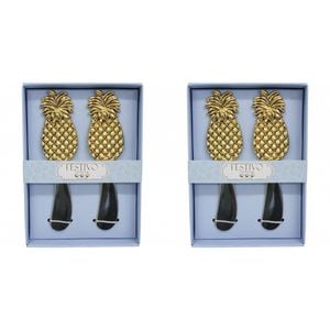 2x LVD Spreaders 2pc Pineapple Home Kitchen Serveware/Tableware