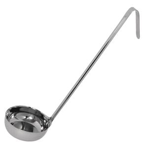 Vogue Flat Bottom Ladle 180ml Stainless Steel Commercial Kitchen Utensil