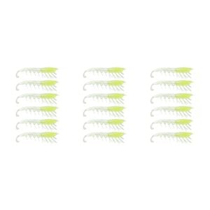 3x 6PK 3In Rapala Crush City Imposter Plastic Prawn Lures - Chartreuse Yabbie