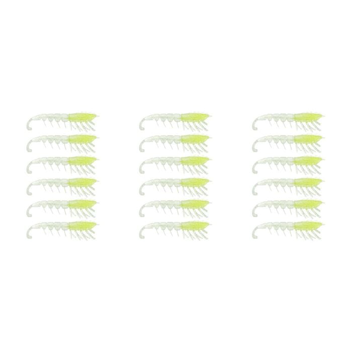 3x 6PK 3In Rapala Crush City Imposter Plastic Prawn Lures - Chartreuse Yabbie