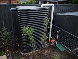 Water tank in the back garden