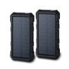 Maxxlee 2x BLACK 20000mAh Qi Wireless Charger Solar Power Bank 18W PD Type C QC3.0 Dual USB Fast Charging