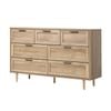 Oikiture 7 Chest of Drawers Natural