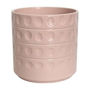 Astin Sinclair 245 x 245mm Peach Blush Dots Ceramic Pot