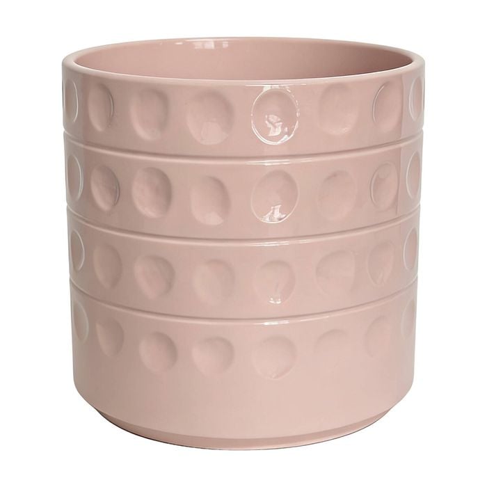 Astin Sinclair 245 x 245mm Peach Blush Dots Ceramic Pot