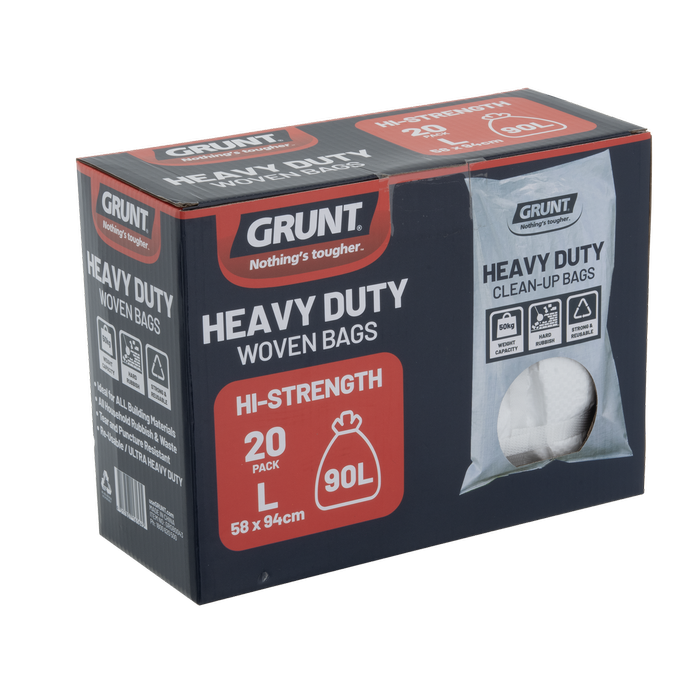 GRUNT 90L Ultra Heavy Duty Clean Up Bags