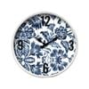 DWBH 40cm Glass Front Round Metal Wall Clock - Delfi