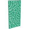 ProtectorAl 300-1200w x 1201-2400h Light Green/Gloss White Large Leaf Unframed Composite Deco Panel