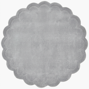 Handtufted Wool Rug-rivoli 6447-storm Grey-160x160cm