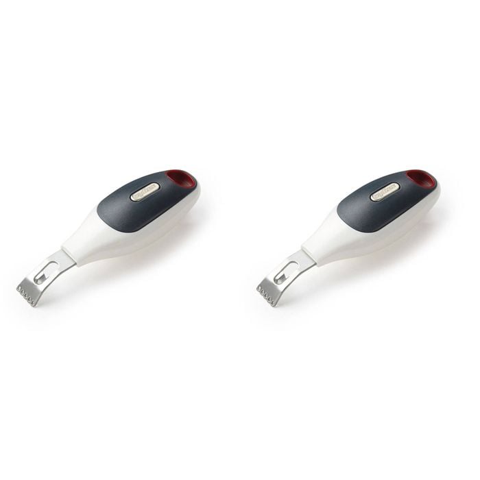 2PK Zyliss 2in1 Stainless Steel Lemon/Lime Zester - Grey