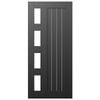 Parkwood 2040 x 820 x 41mm Aluminium Strata Clear Glass Entrance Door