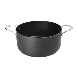 Vogue Casserole Pan Anodised Aluminium Non-stick 240mm 5l Induction Compatible Cookware