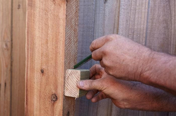 DIY Step Image - How to build a timber screen . Blob storage upload.