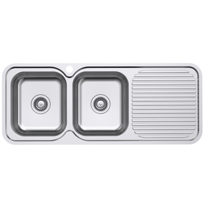 Everhard 1180mm Classic Standard 1TH LH 2 Bowl And Drainer