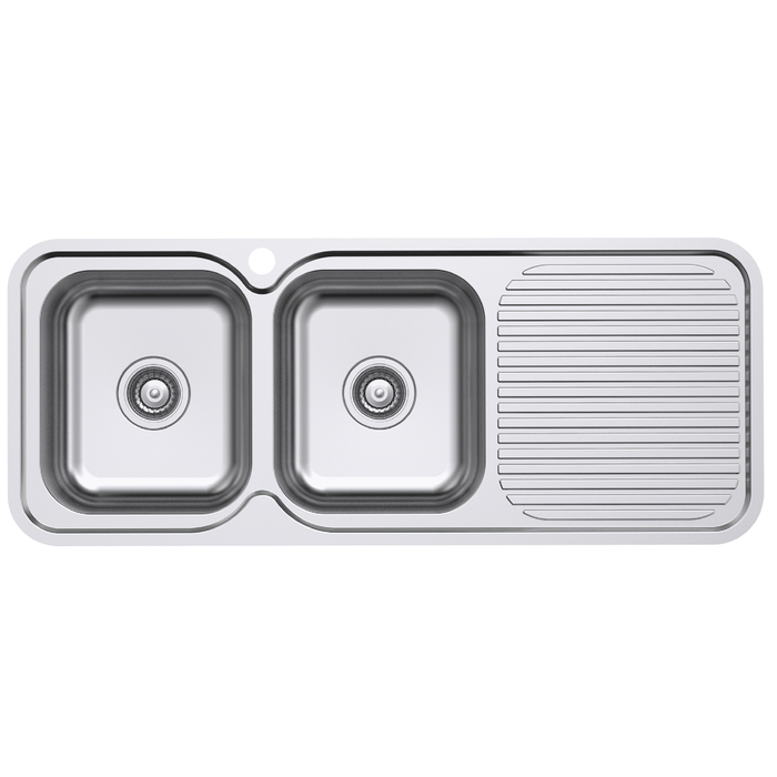 Everhard 1180mm Classic Standard 1TH LH 2 Bowl And Drainer