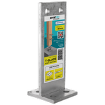 VUEPRO 80 x 80mm Galvanised T-Blade Post Support - Each
