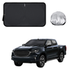 Front Windscreen Sun Shade for Mazda BT-50 Dual Cab 2020 - 2024 (TF) - Standard 150 x 85 cm - Black