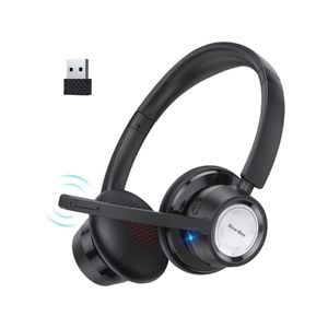 New Bee BH58 Wireless Office Headset Black Noise Cancelling Bluetooth Headset