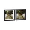 Nicola Spring 10" X 10" Black 3d Box Photo Frames - 8" X 8" Mount - Pack Of 2