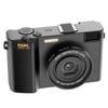 64MP 5K UHD Digital Camera 3" IPS Display WiFI 18x Zoom - Black