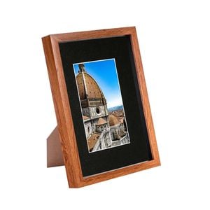 Nicola Spring 3D Shadow Box Frame with A5 Mount - A4 (8" x 12") - Dark Wood
