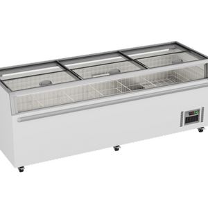Thermaster ZCD-L250G Supermarket Island Freezer with Glass Sliding Lids