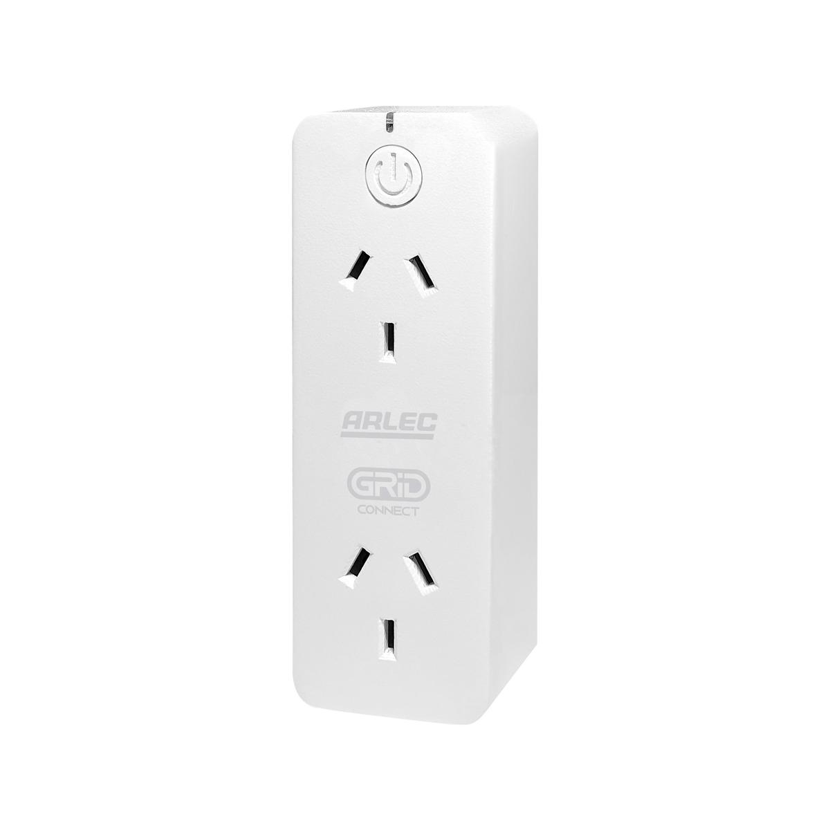 Arlec Grid Connect Smart Plug In Twin Socket With Energy Meter And ...