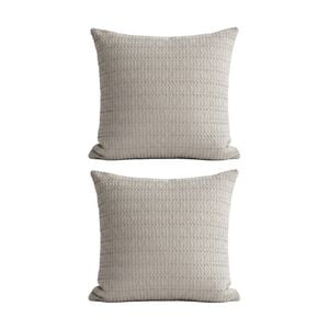 2PK Cloud Linen Celeste Seersucker Cotton Waffle European Pillowcase Charcoal