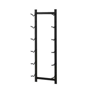 Costway 72x22x13cm Metal Frame Wine Rack w/6 Holders Wall Mounted Wine Storage Shelf