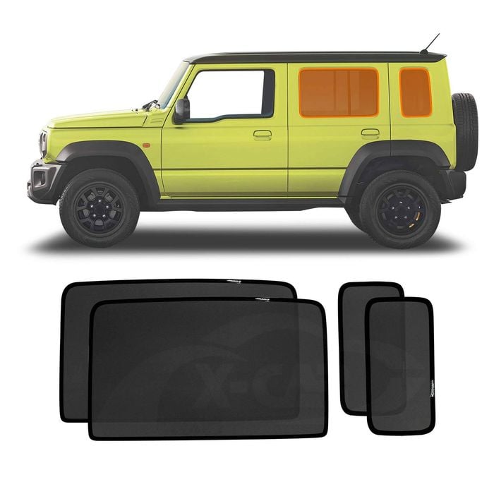 Rear Port Window Sun Shade for Suzuki Jimny XL 5-Door 2023-Onwards Car Sun Blind Mesh