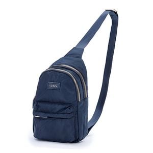 Tosca Shoulder Slinger Crossbody Utility Bag Navy Stitch