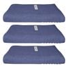 3x Bas Phillips Hayman Zero Twist Hand Towel 600gsm Cotton 60x40cm Indigo