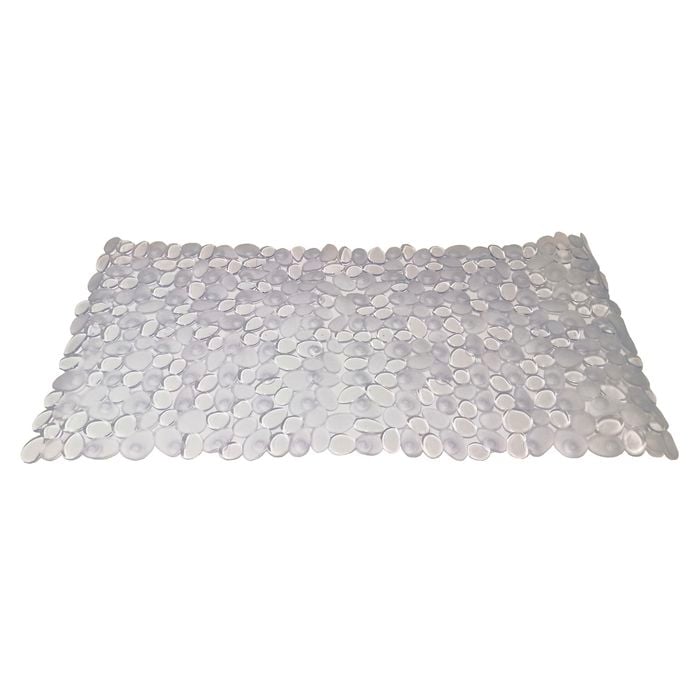 Barelli 35 x 70cm Non-Slip Clear Pebble Bath Mat