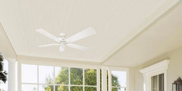Hunter's ceiling fan in a living room setting